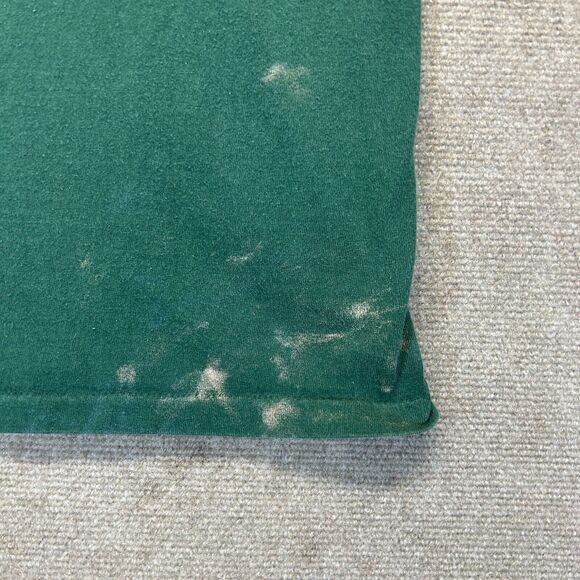 Johnson Beer Company Vintage T Shirt Adult Large Green Bleach Splatter Stains NC - Picture 12 of 12